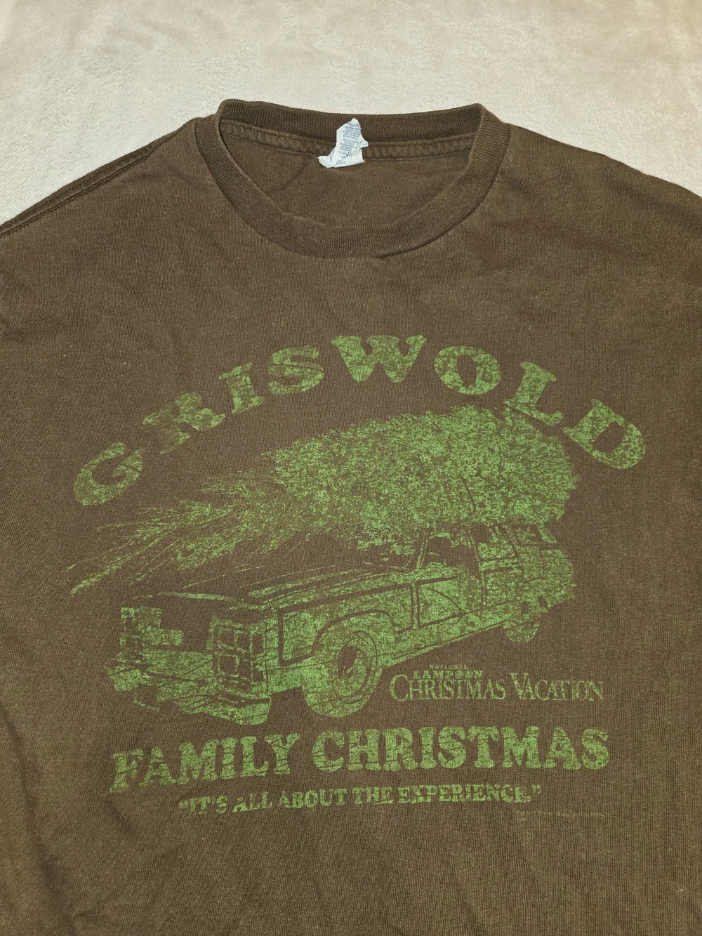 Delta Brown Short Sleeve T-Shirt with Green Graphic